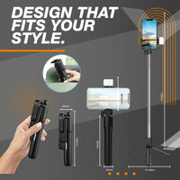 Thumbnail for 4 in 1 Stainless Steel Video Recording And Live Streaming Tripod Stand