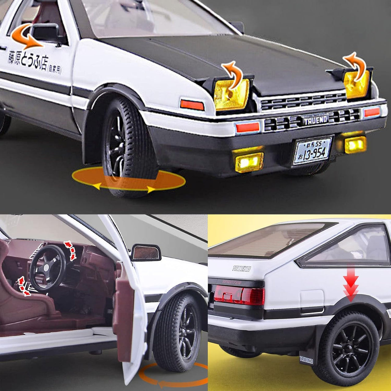 Diecast Toyota Sprinter Car 1:24 Scale