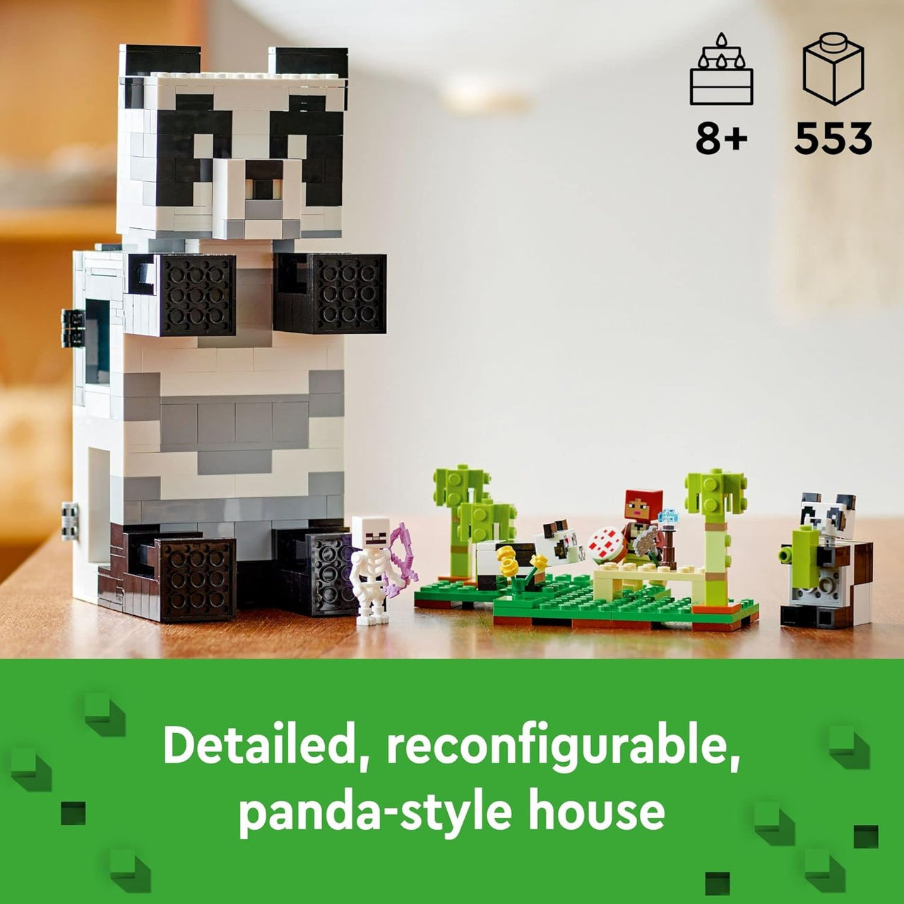 553-Piece My World Minecraft The Panda Haven Blocks Set