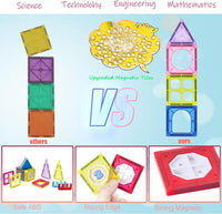 Thumbnail for 34 PCS 3D Construction Magnetic Building Blocks