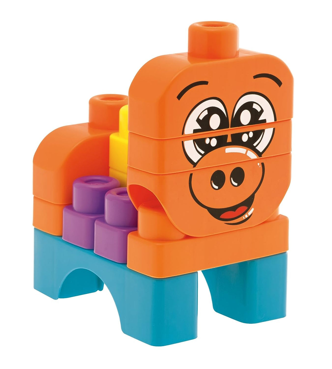 Chicco Toy Building Blocks Animals - 40 Pieces, Multi Color