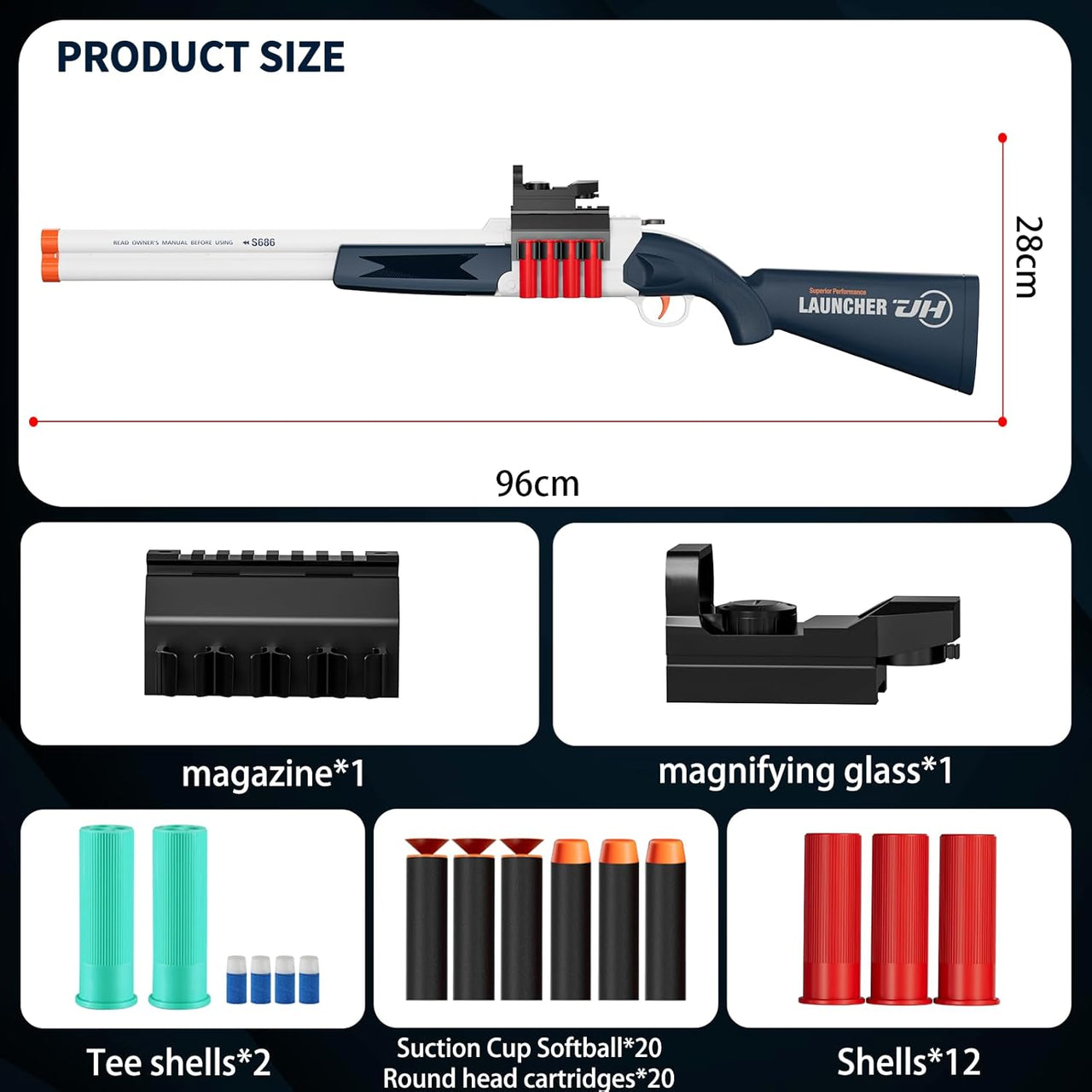 Double Barrel Shotgun And EVA Foam Blasters