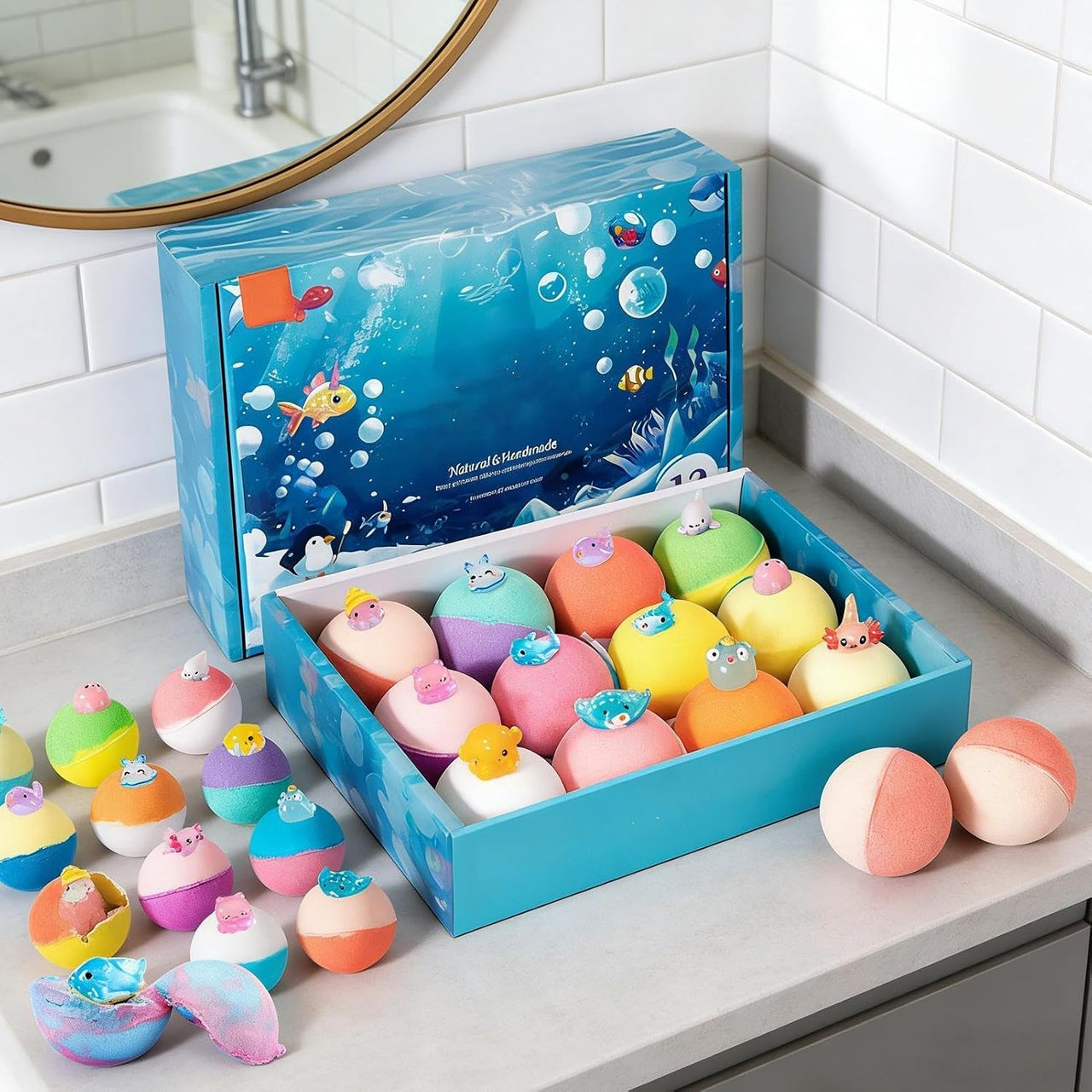 1 Piece Kindergarten Bath Bombs With Surprise Inside Toys