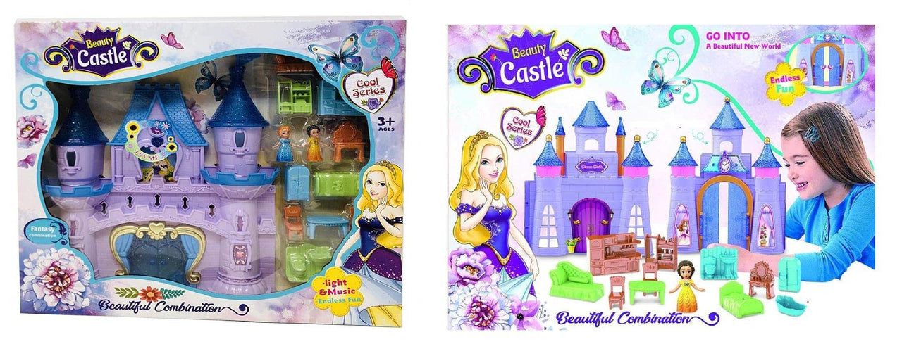 Beauty Castle Princess Figures Playset Doll House