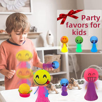 Thumbnail for Pack Of 3 Emoji Jumping Popper Spring Toy