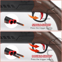Thumbnail for Double Barrel Soft Bullet Blaster Shotgun toys