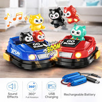Thumbnail for 2 Player Bump And Go Remote Control Bumper Car Set