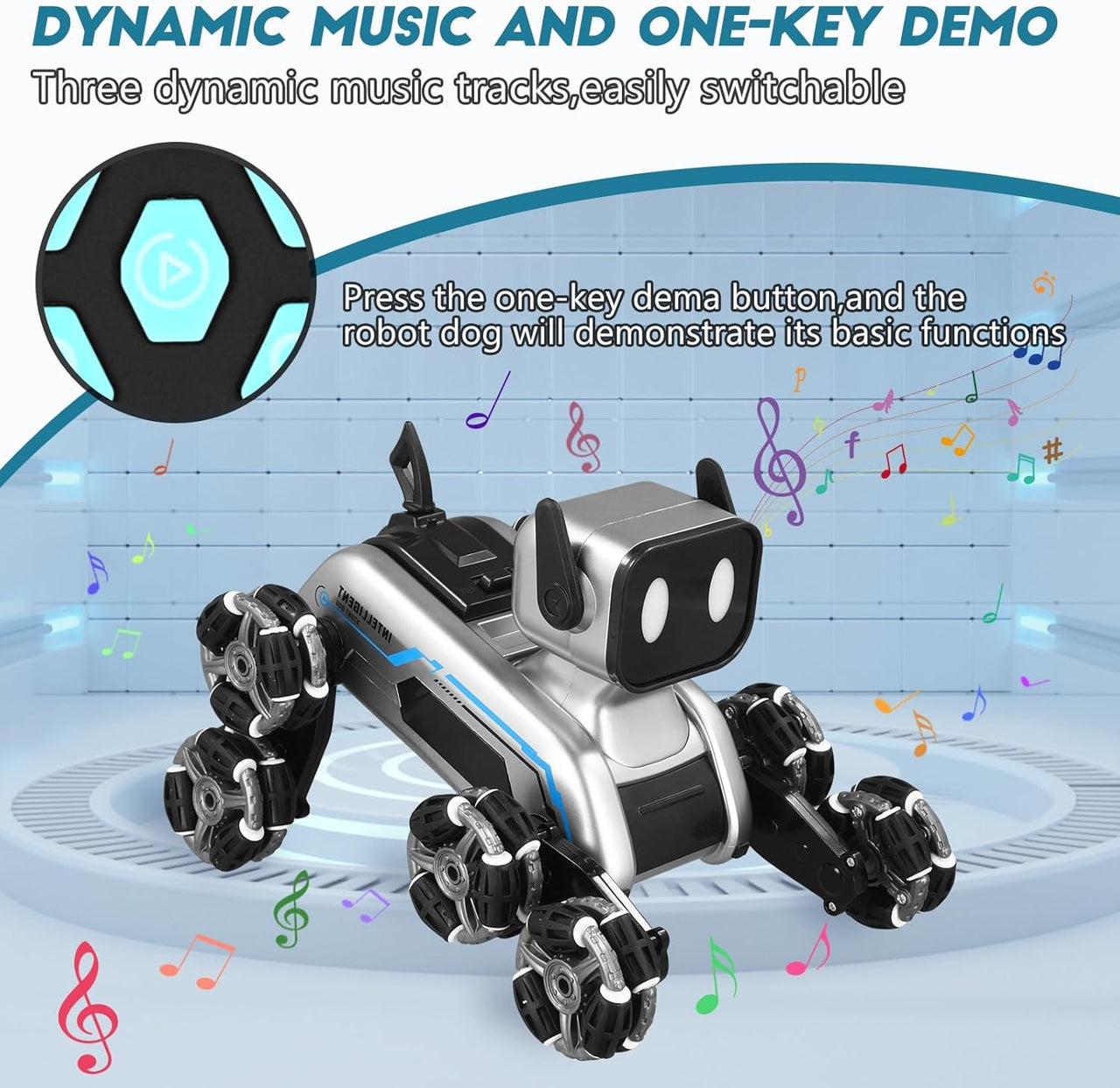 Smart Interactive Robot Dog With Light And Sound