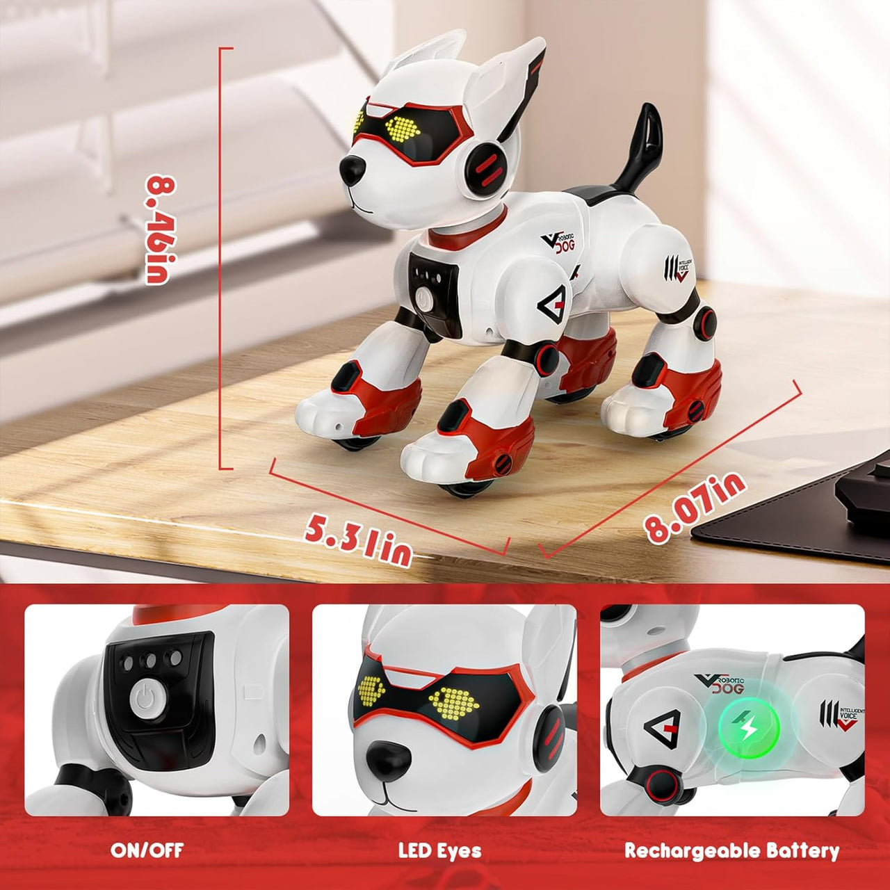 Ai Remote Control Robot Dog with Voice Controller