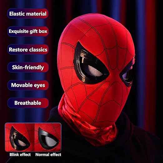 Remote Control Spider-man Blink Eye Mask