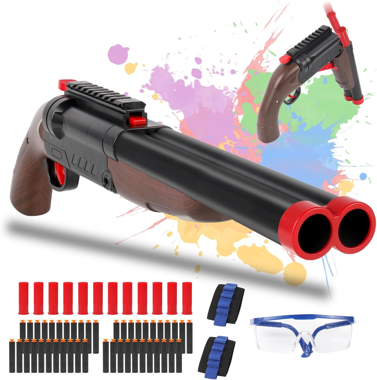 Double Barrel Soft Bullet Blaster Shotgun toys