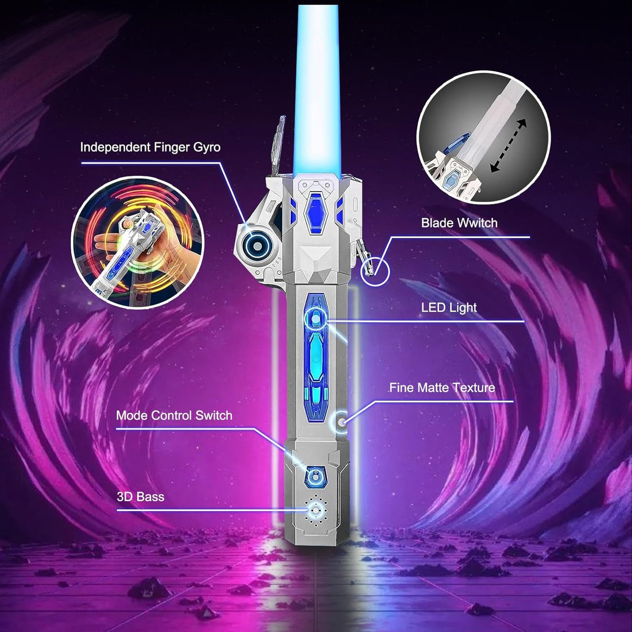 LED Colour Changing Lightsaber Sword