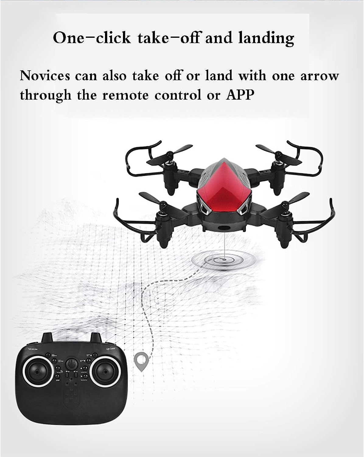 Mini Folding Drone With Colorful Lights 2.4GHZ