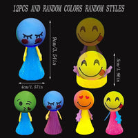 Thumbnail for Pack Of 3 Emoji Jumping Popper Spring Toy