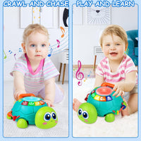 Thumbnail for Multifunction Crawling Turtle Phone With Light And Sound