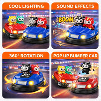 Thumbnail for 2 Player Bump And Go Remote Control Bumper Car Set