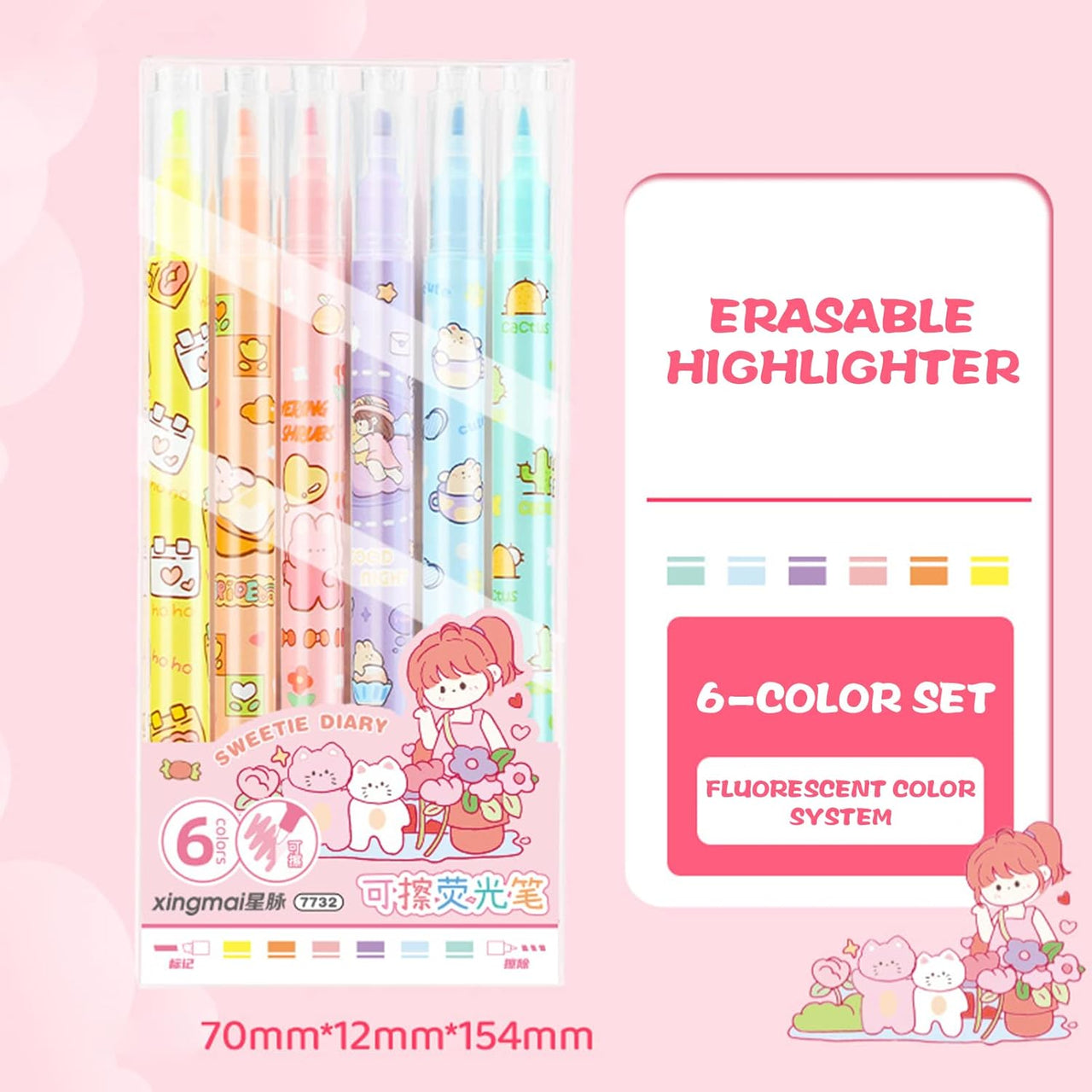 Erasable  Double Sided Highlighter Marker
