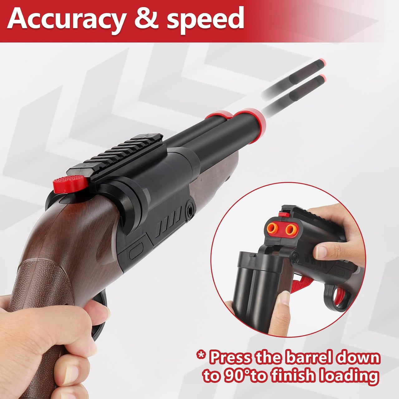 Double Barrel Soft Bullet Blaster Shotgun toys