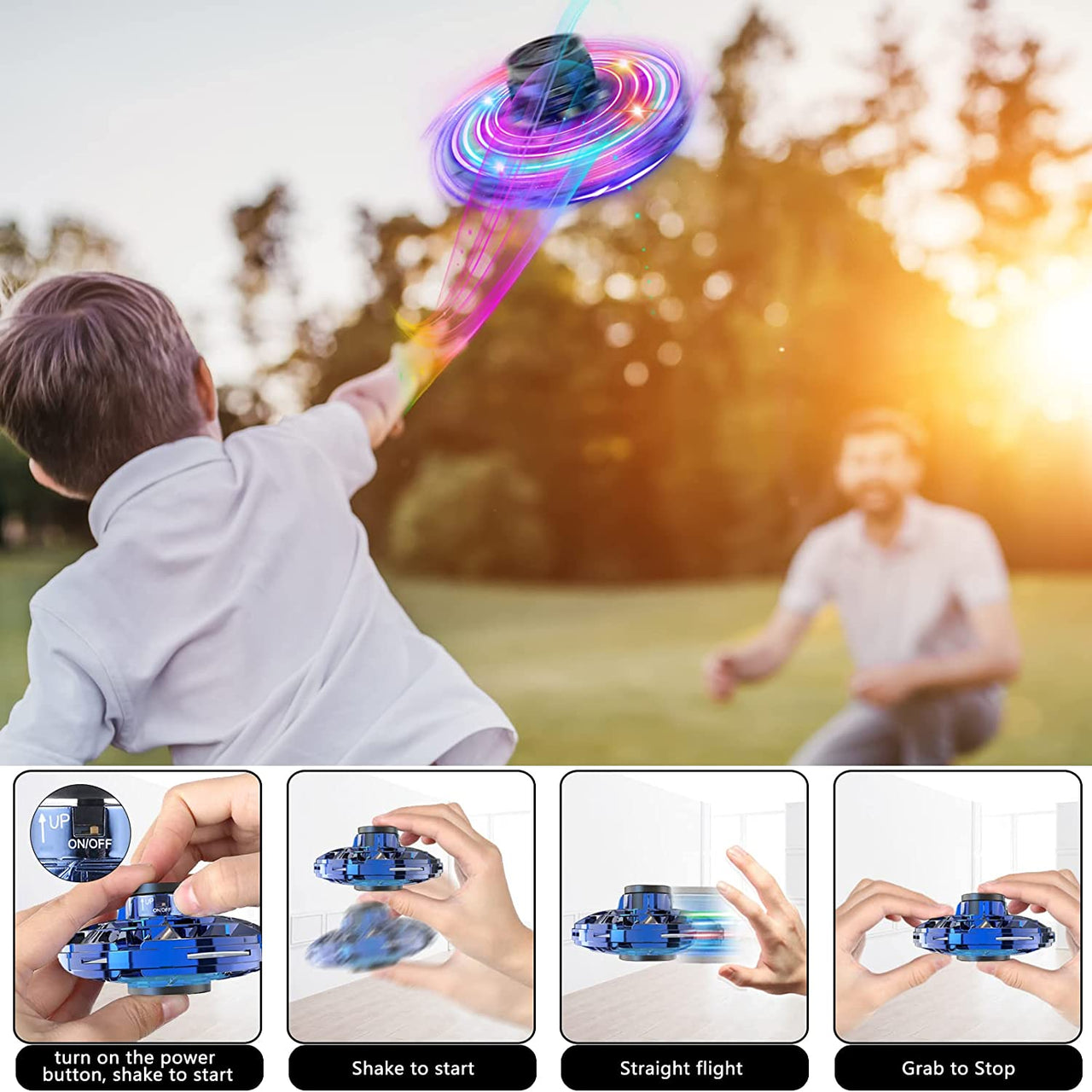 UFO Flying Ball with Light with Remote Control and USB