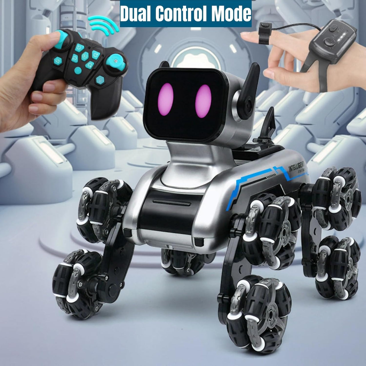 Smart Interactive Robot Dog With Light And Sound