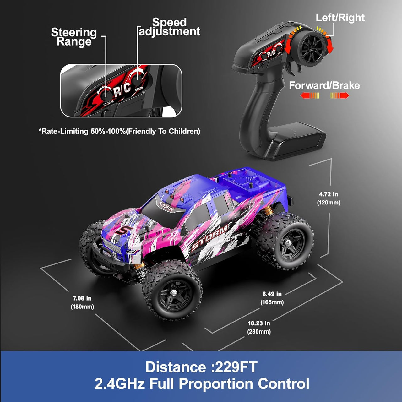 Remote Control High Speed Monster Truck