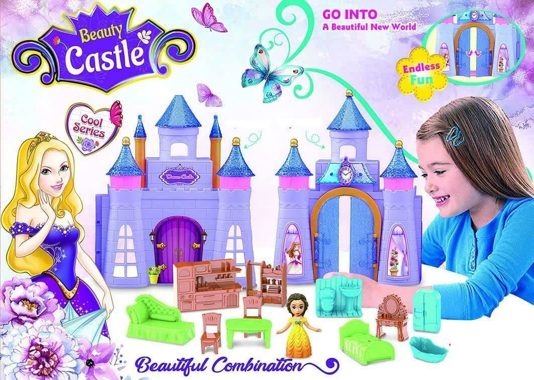 Beauty Castle Princess Figures Playset Doll House