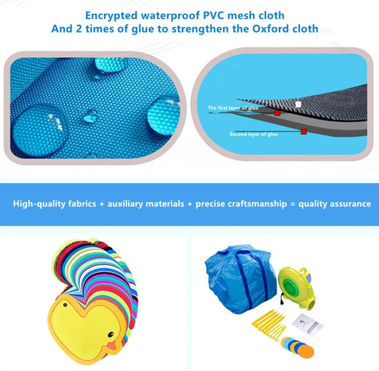 Castle Inflatable Jumping Bed Trampoline With Garden Park Swimming Pool