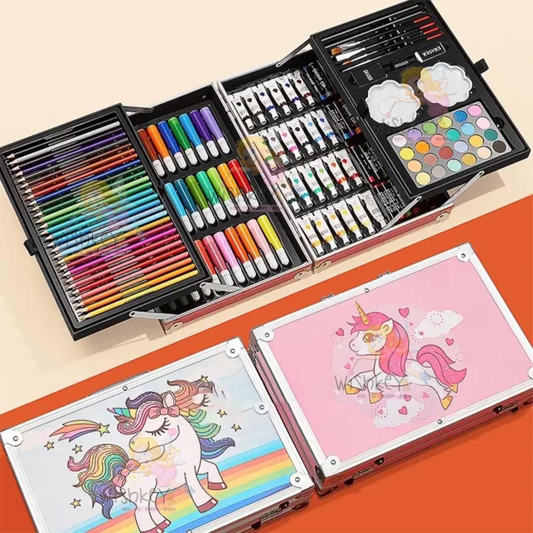 145 Pcs Children Briefcase Edition Art Set
