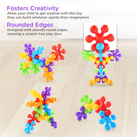 Thumbnail for 36 Piece Snowflake Building Block With 12 Different Color