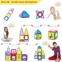 Thumbnail for 34 PCS 3D Construction Magnetic Building Blocks