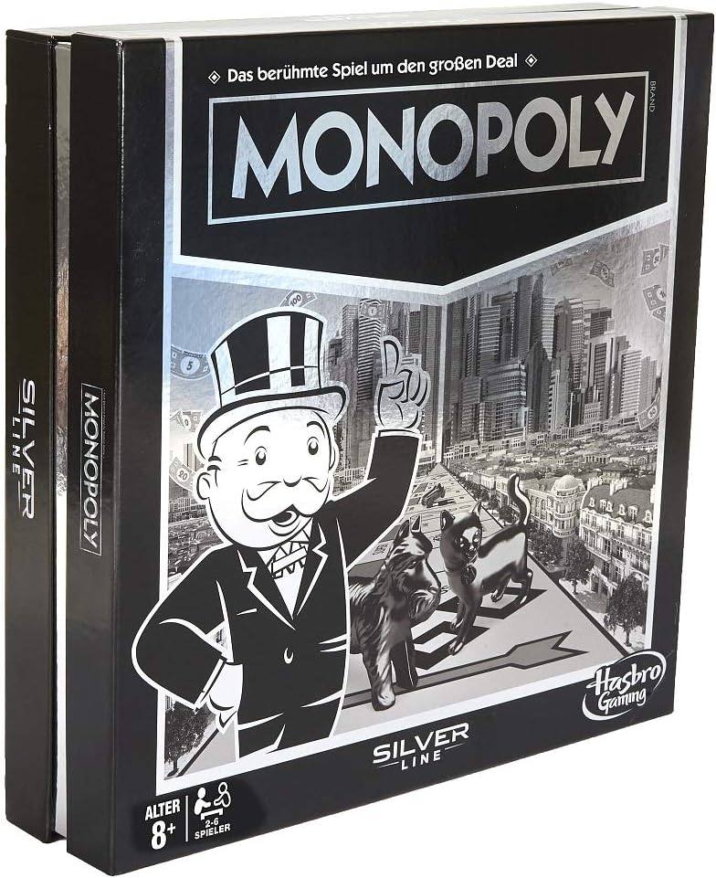 Hasbro Monopoly Silver Line Edition Game