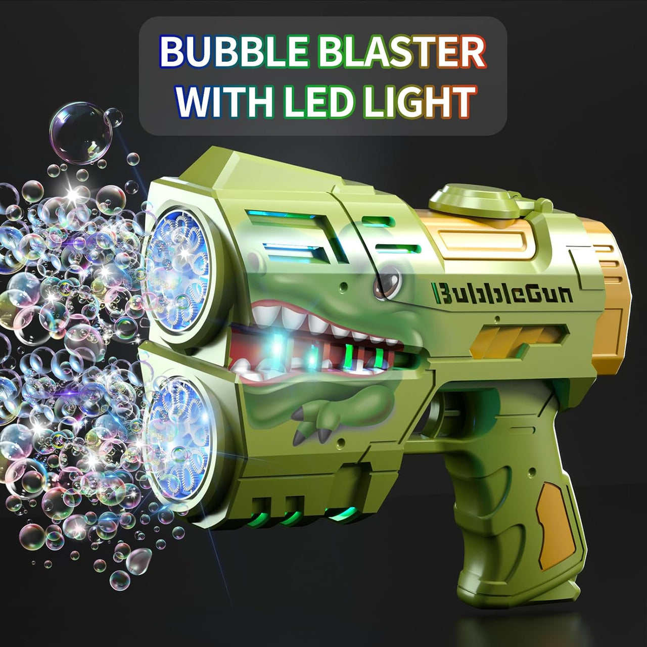 Automatic Dinosaur Bubble Machine 16 Holes