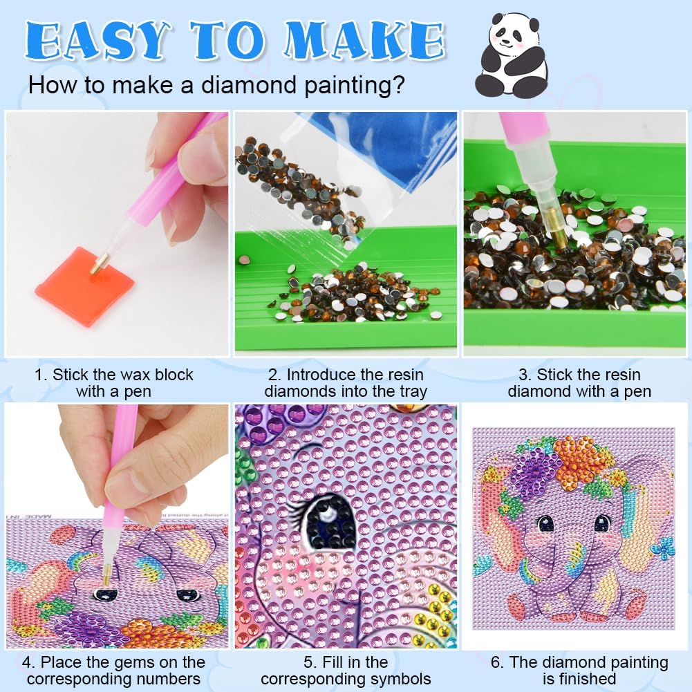 DIY Diamond Animals Painting Set