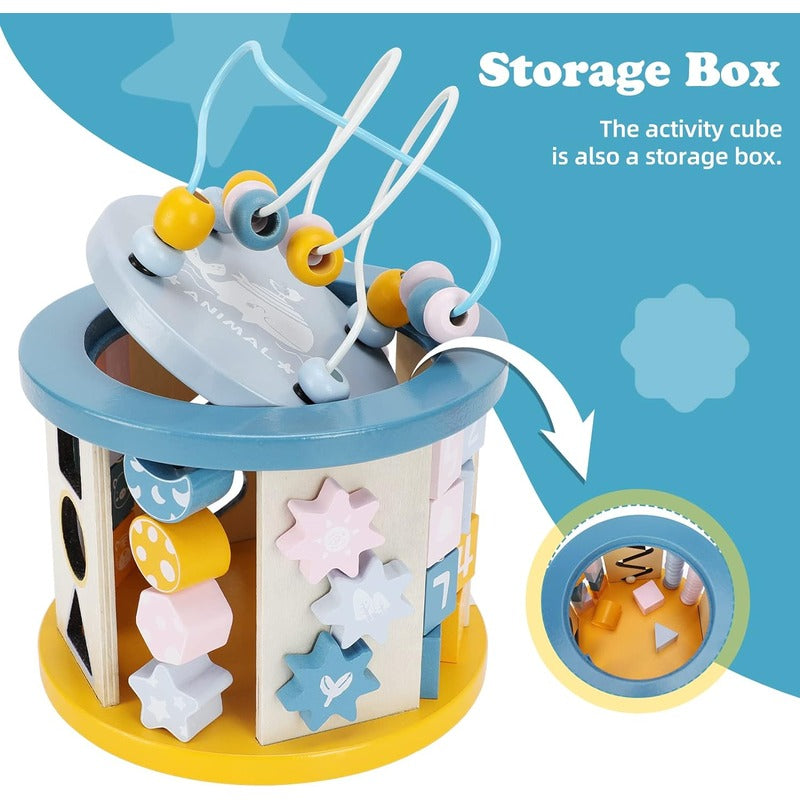 Wooden Multifunctional Bead Winding Magic for Kids