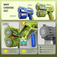 Thumbnail for Automatic Dinosaur Bubble Machine 16 Holes