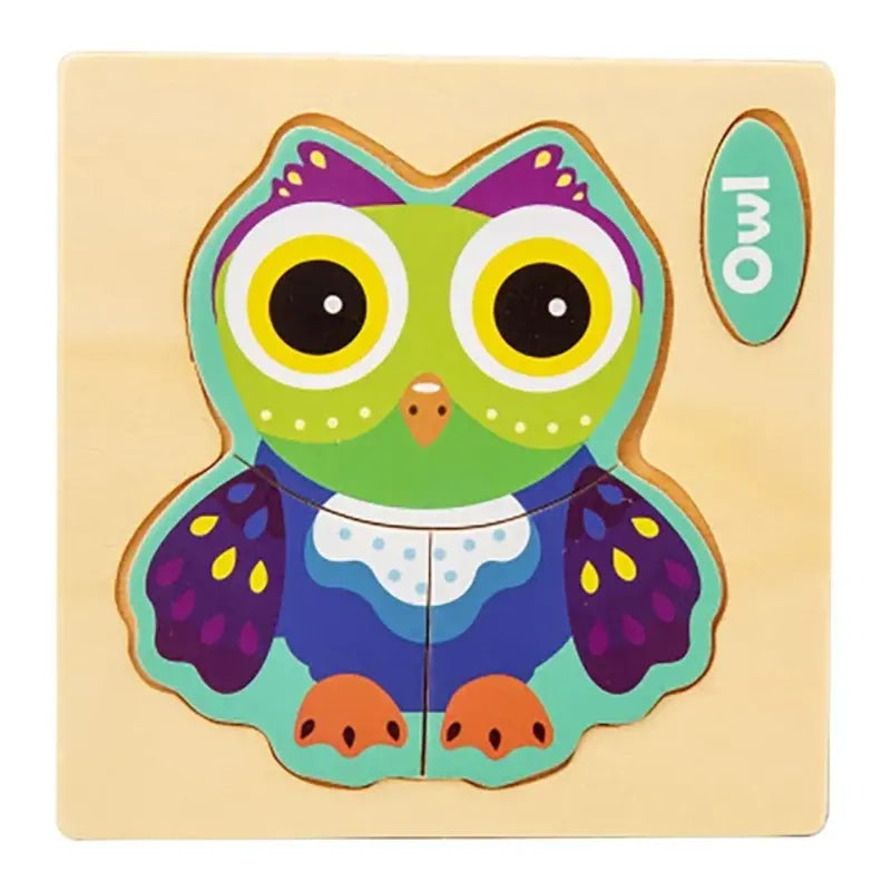 Animal Shape Puzzle Toy-Owl
