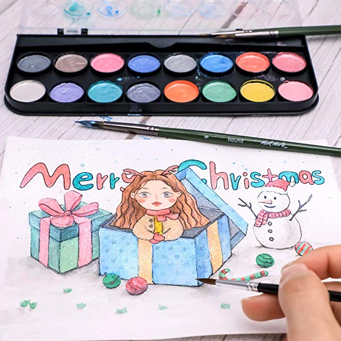 Mont Marte Metallic Watercolour Set 17 Pcs