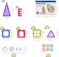 Thumbnail for 34 PCS 3D Construction Magnetic Building Blocks