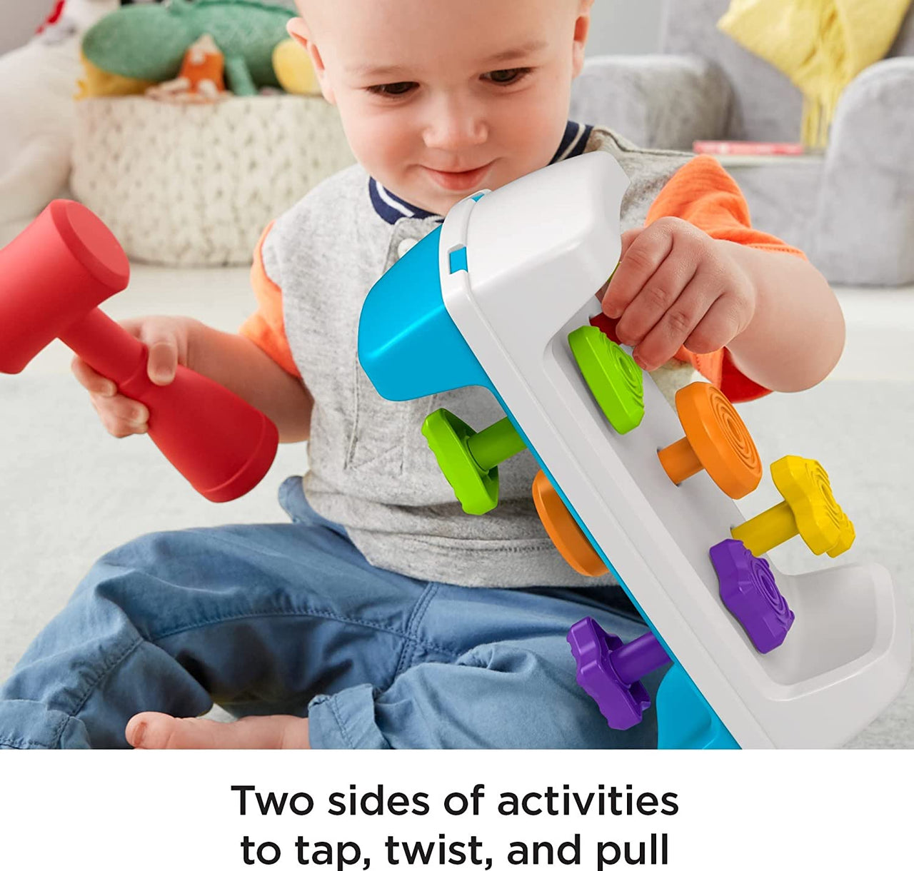 Fisher-Price Toddler Toy Tap & Turn Bench
