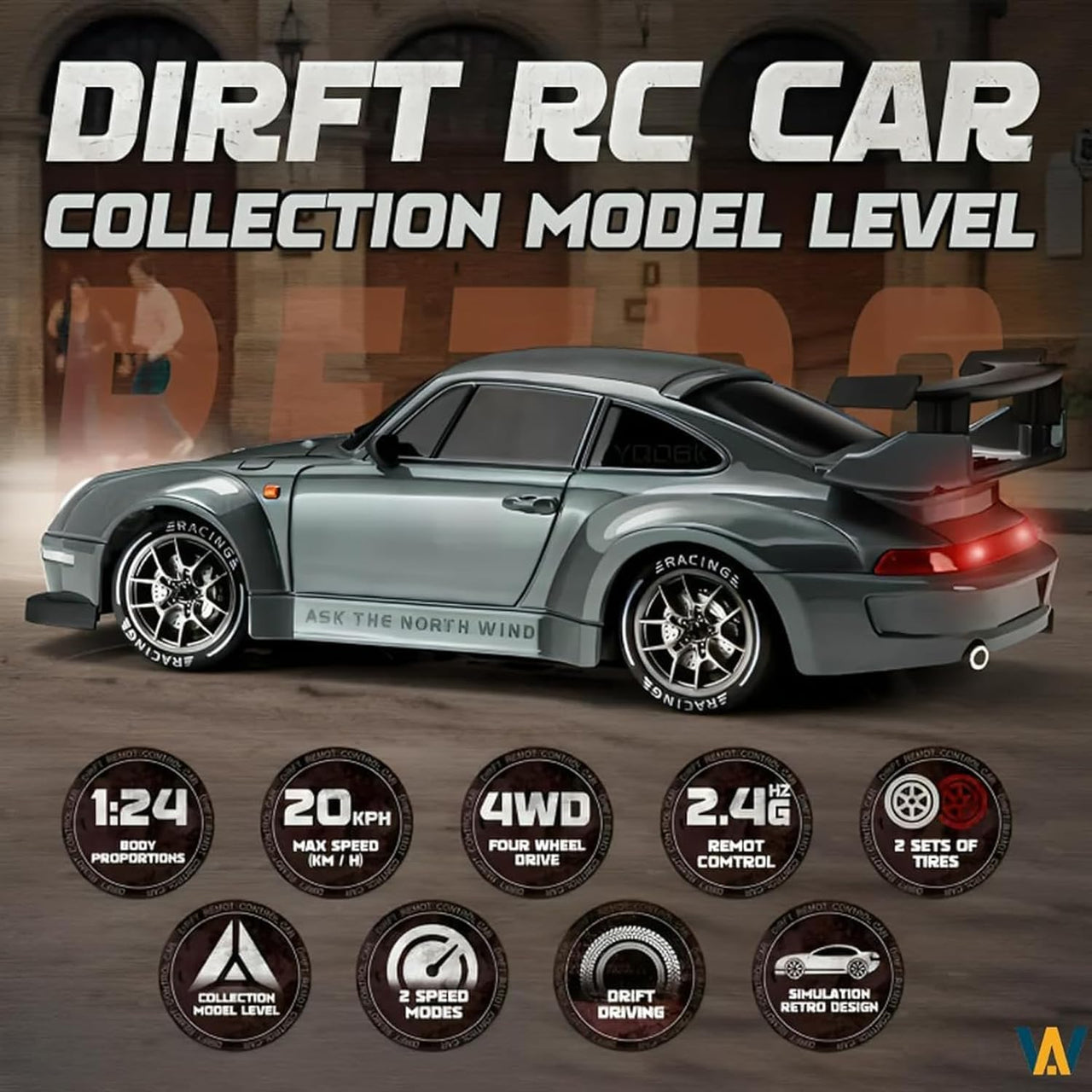 1:24 Scale Remote Control Drift Car