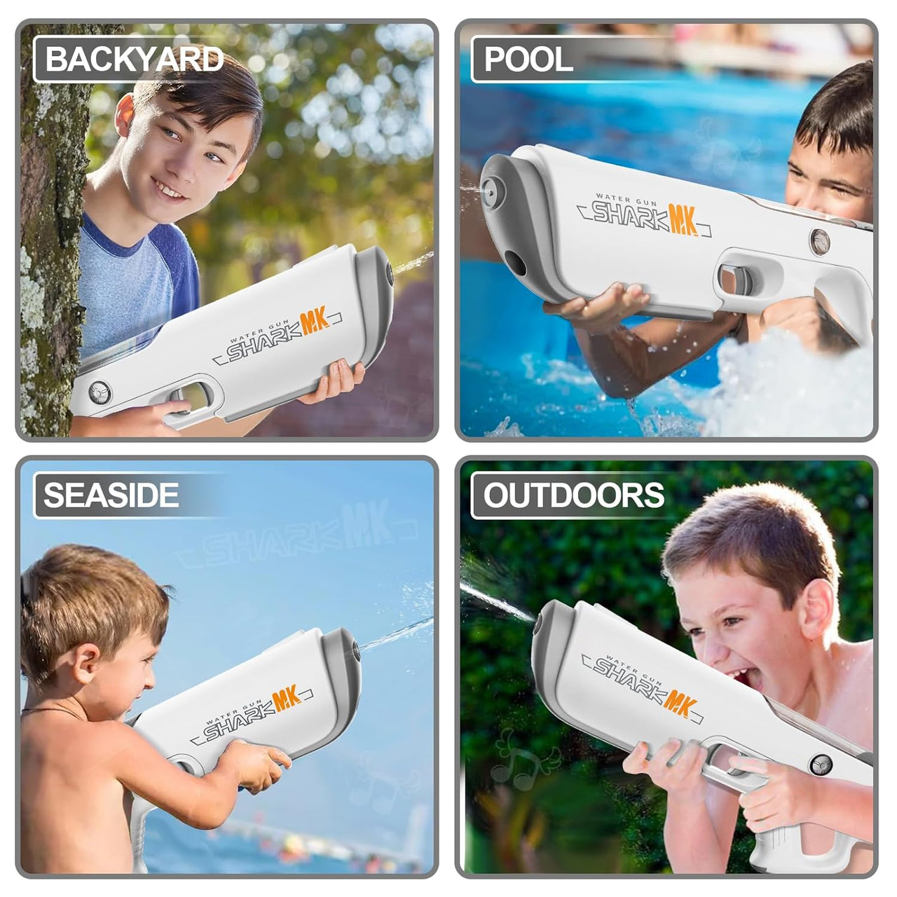 Automatic Water Shark Gun with Rechargeable Battery