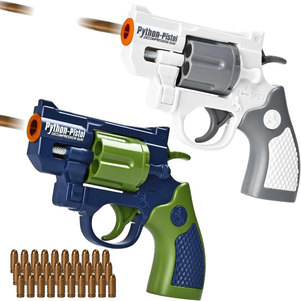 Soft Bullet Shell Ejection Revolver Gun Toy