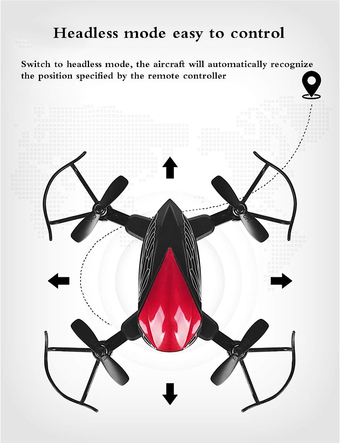 Mini Folding Drone With Colorful Lights 2.4GHZ
