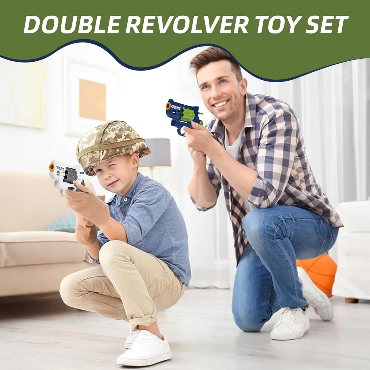 Soft Bullet Shell Ejection Revolver Gun Toy