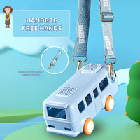 Thumbnail for Portable Bus Water Bottle With Silicone Straw