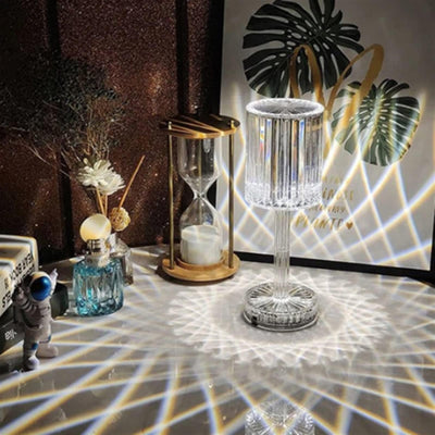 Allied Retro Crystal Desk Touch Lamp