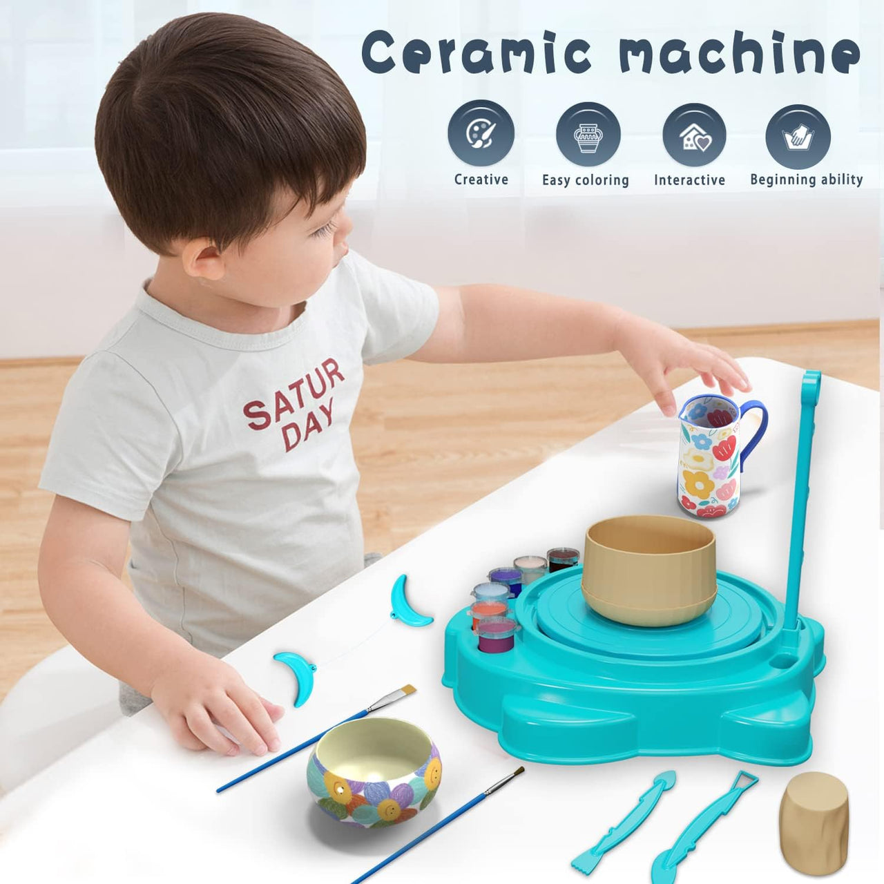 Buy DIY Pottery Wheel Art Craft Kit Online in Pakistan ToyZone.Pk