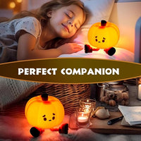 Thumbnail for Cute Silicone Pumpkin Character Night Light