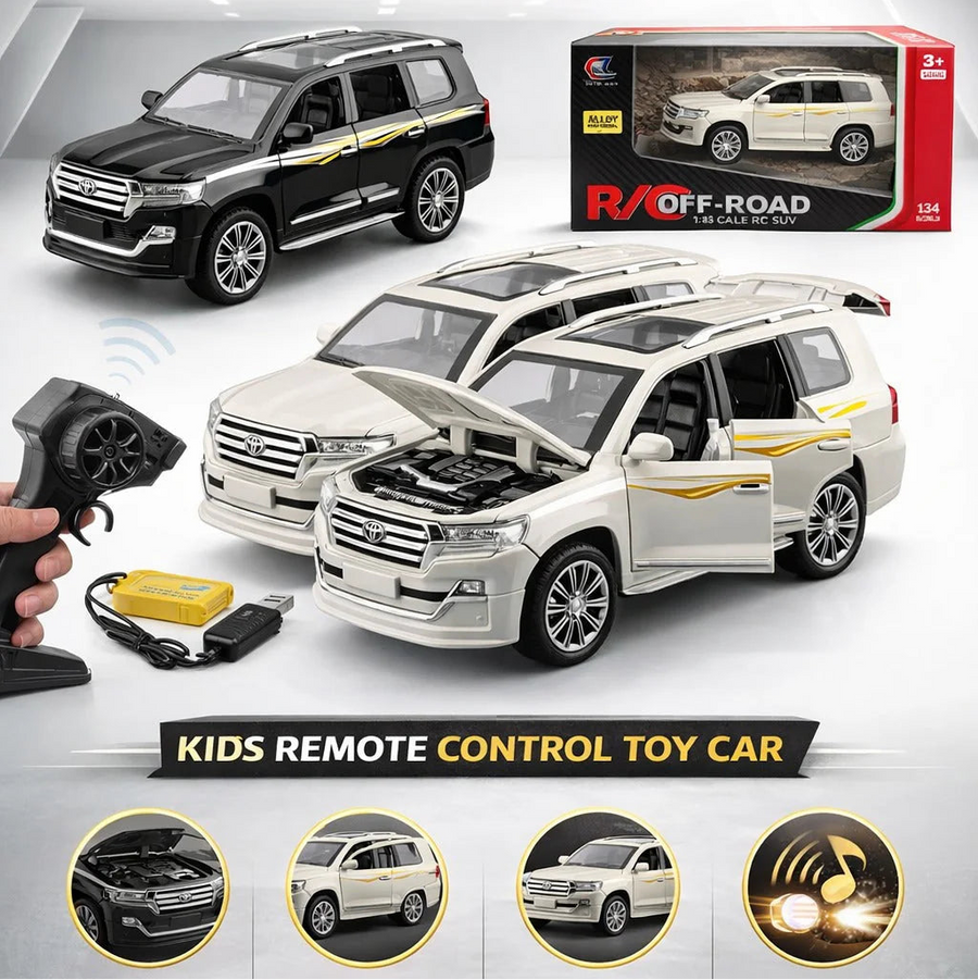 1:24 Scale Remote Control Land Cruiser With Light And Sound