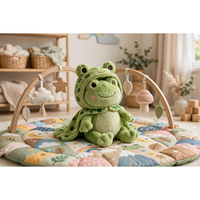 Thumbnail for Cotoons Touch 'n Crawl Frog Soft Toy by Smoby — in use